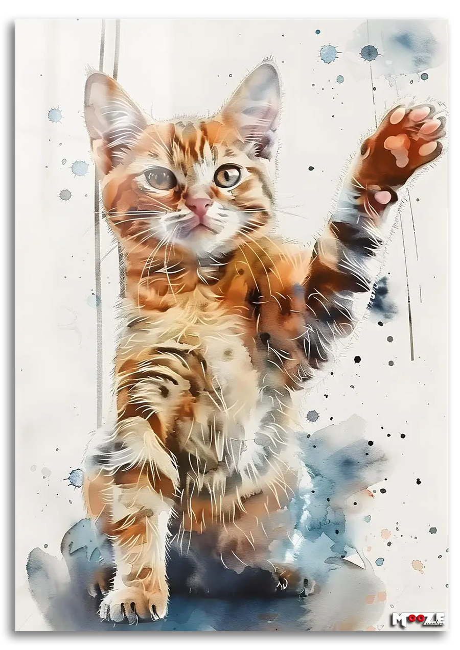 Pati Selamı: Sulu Boya Kedi