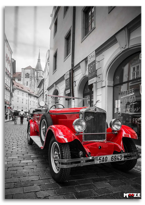 Prag Sokakları: Kırmızı Retro