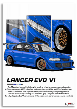 Ralli Mavisi: Evo 6 Çizimi