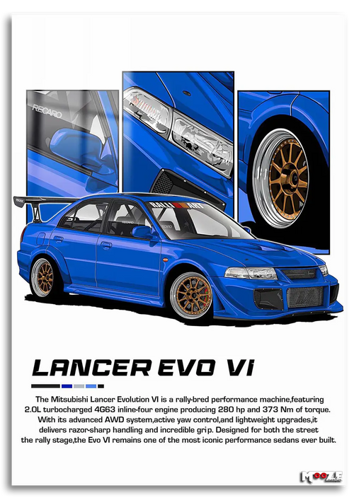 Ralli Mavisi: Evo 6 Çizimi