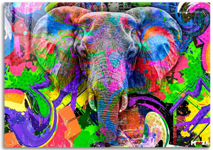 Renkli Fil: Pop Art Portre