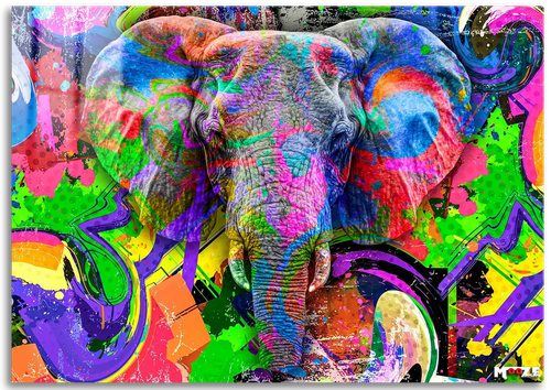 Renkli Fil: Pop Art Portre