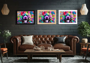 Renkli Pitbull: Pop Art Enerji