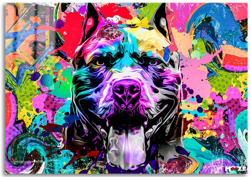 Renkli Pitbull: Pop Art Enerji