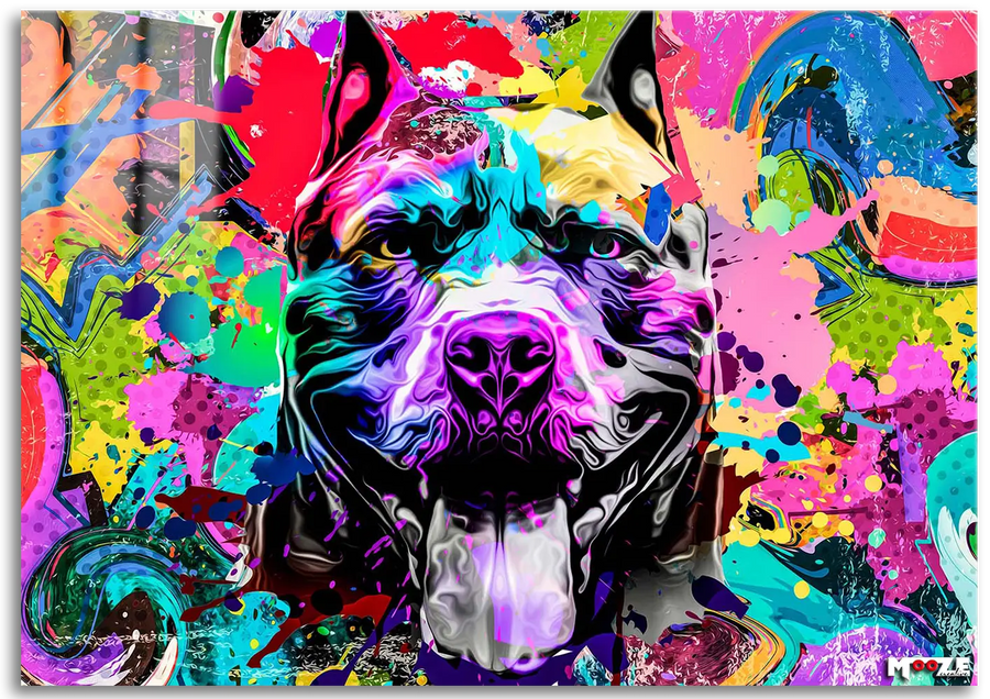 Renkli Pitbull: Pop Art Enerji