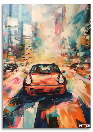 Renkli Şehir: Turuncu Porsche