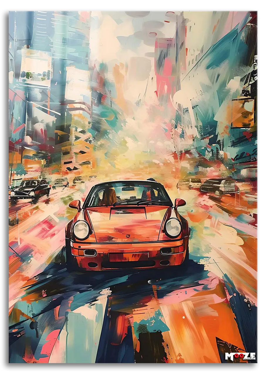 Renkli Şehir: Turuncu Porsche