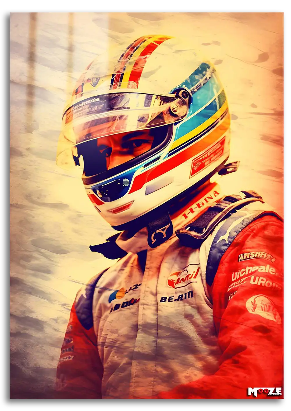 Retro Kask: Sanatsal Eskiz