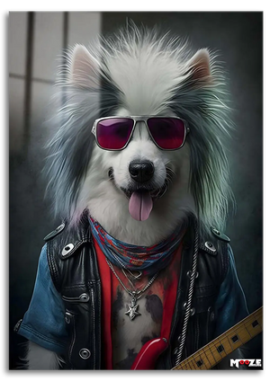 Rock Yıldızı: Fularlı Köpek