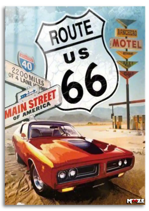 Route 66 Rüyası: Kaslı Araba