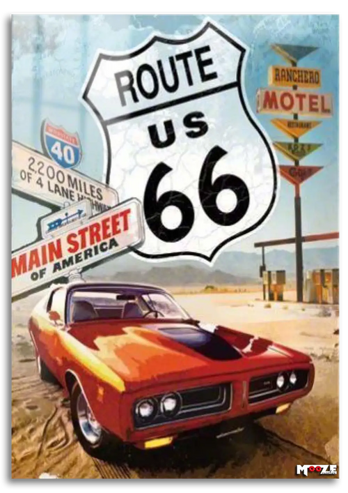 Route 66 Rüyası: Kaslı Araba