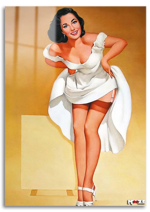 Rüzgarlı Elbise: Klasik Pin-up