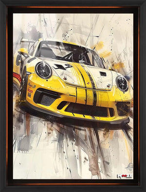 Sarı Yarışçı: Porsche Çizimi