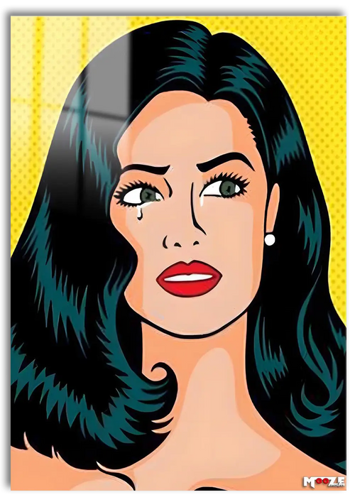 Sarı Zemin: Pop Art Kadın