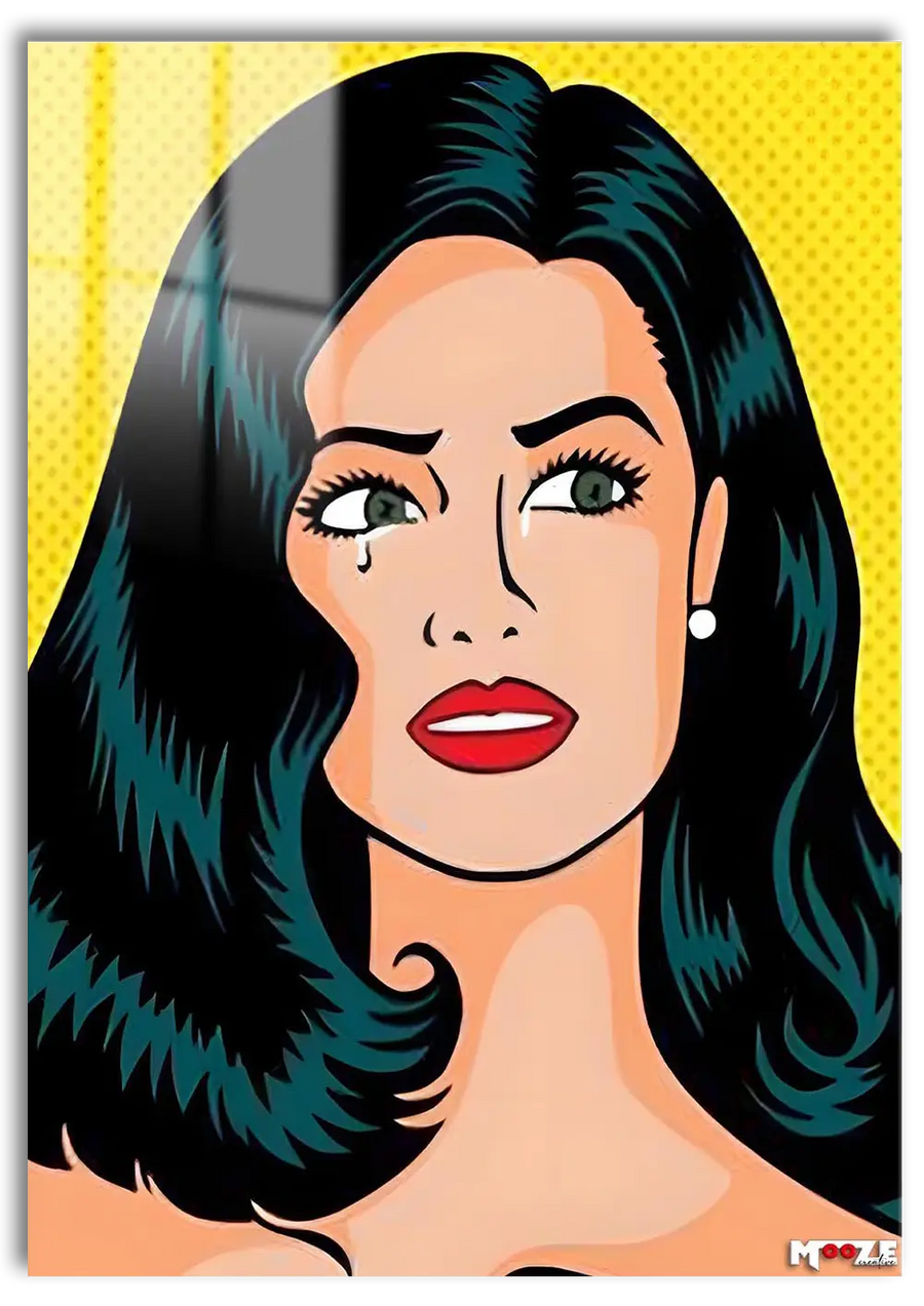 Sarı Zemin: Pop Art Kadın