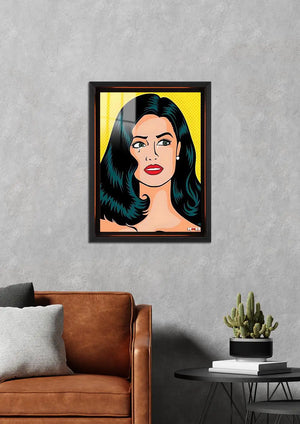 Sarı Zemin: Pop Art Kadın
