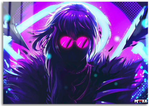 Siber Siluet: Neon Kadın