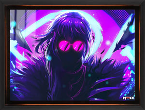 Siber Siluet: Neon Kadın