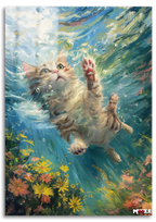 Sırtüstü Keyif: Yüzen Kedi