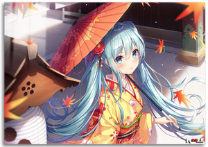 Sonbahar Rüzgarı: Kimonolu Miku