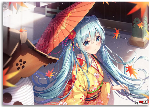 Sonbahar Rüzgarı: Kimonolu Miku