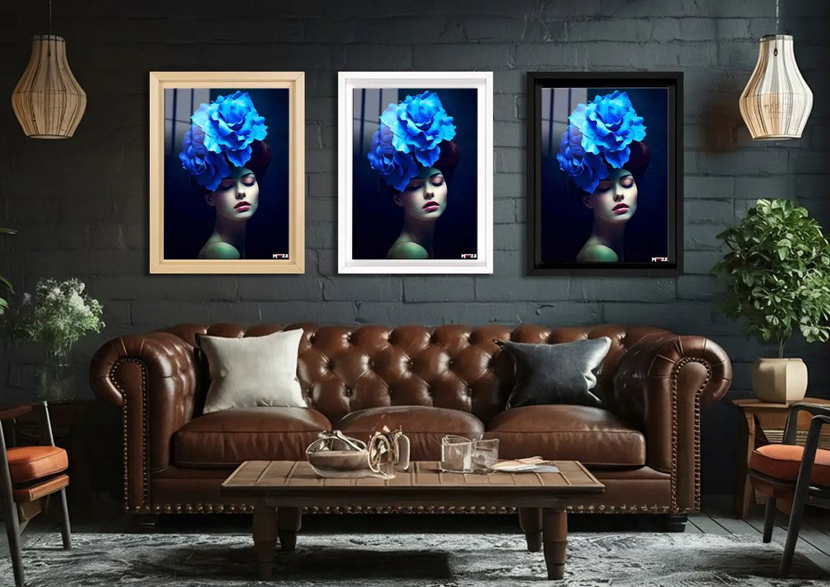 Üç Mavi Gül: Zarif Portre