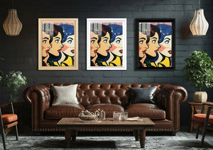 Üç Yüz: Pop Art Kompozisyon