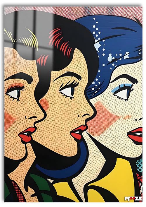 Üç Yüz: Pop Art Kompozisyon