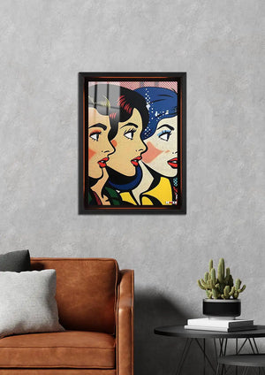 Üç Yüz: Pop Art Kompozisyon