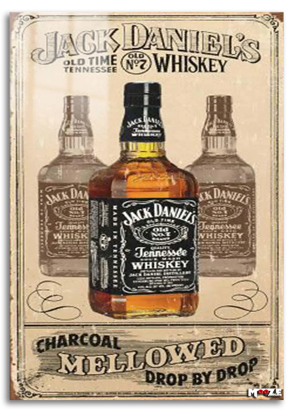 Viski Şişesi: Retro Kahverengi Magnet