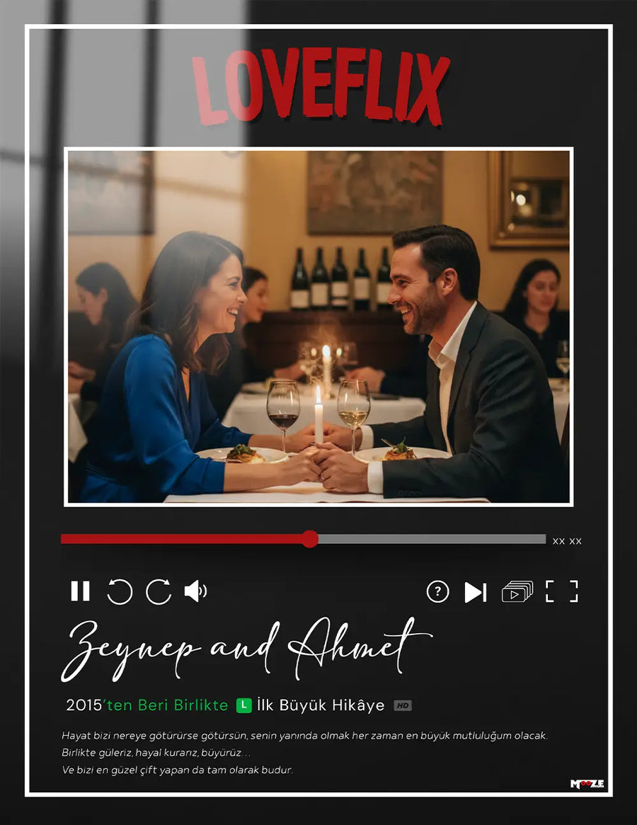 Loveflix Çift Posteri Tablo
